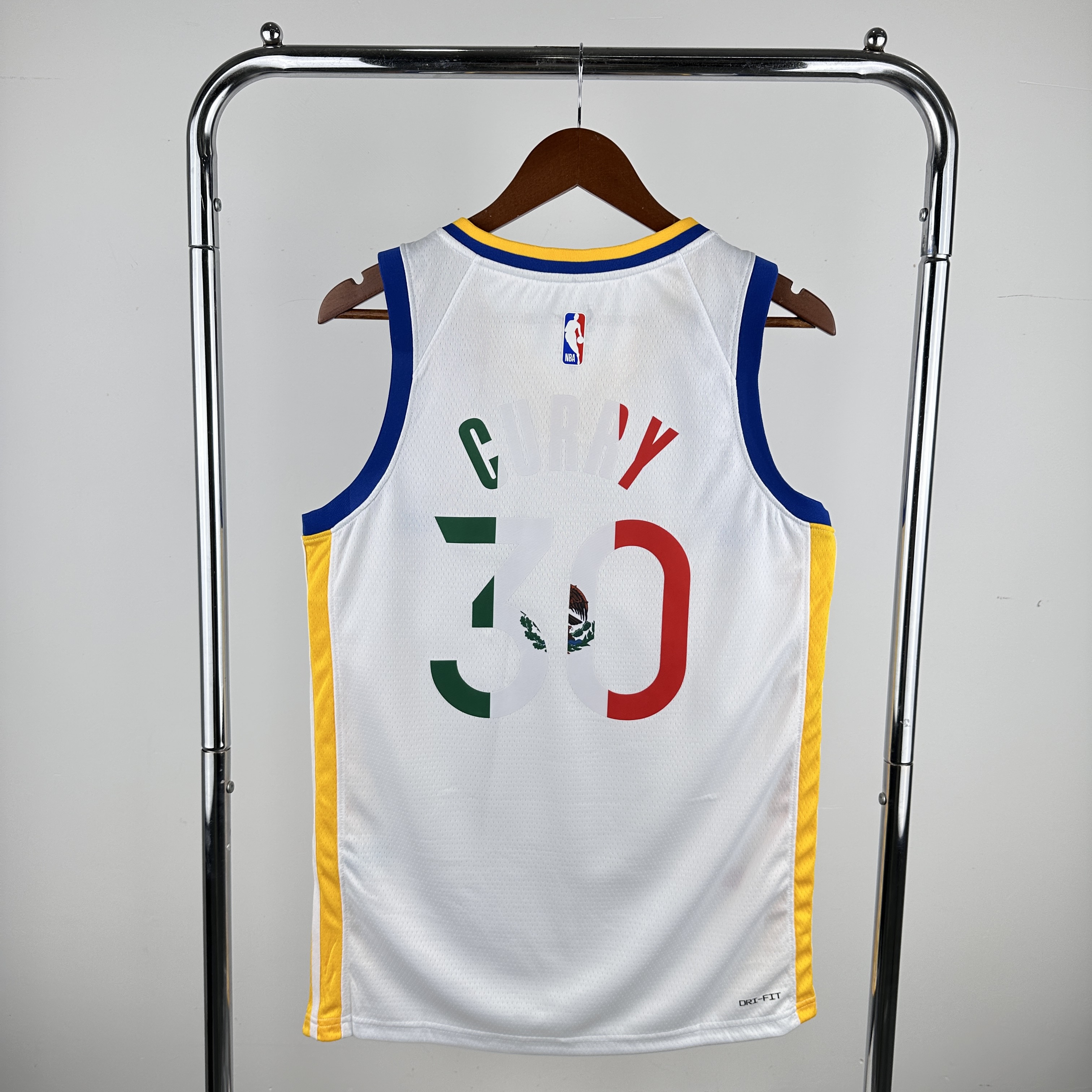 Men Golden State Warriors 30 Curry White Nike 2024 NBA Jersey